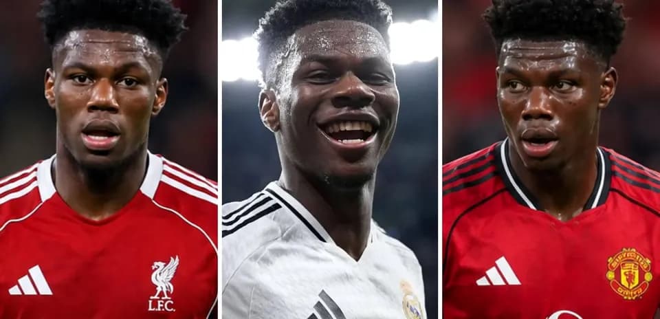 Jugador en tres camisetas de clubes diferentes