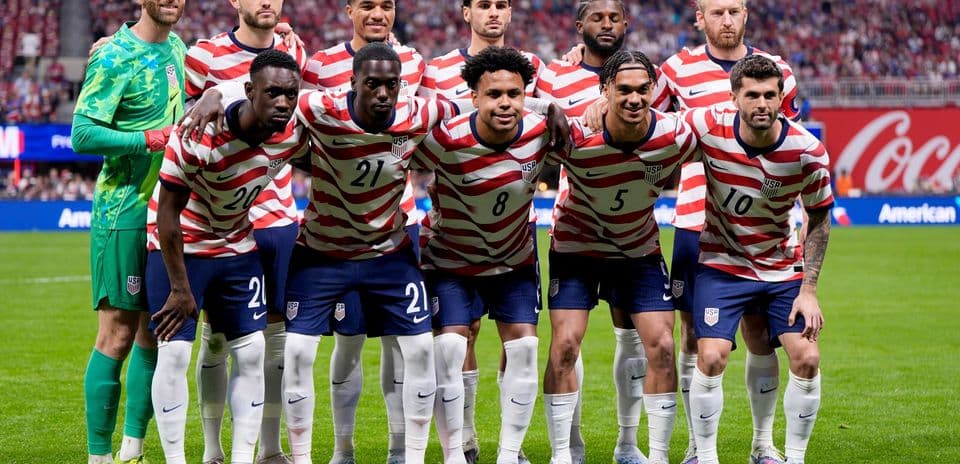 Equipo de Estados Unidos en el partido