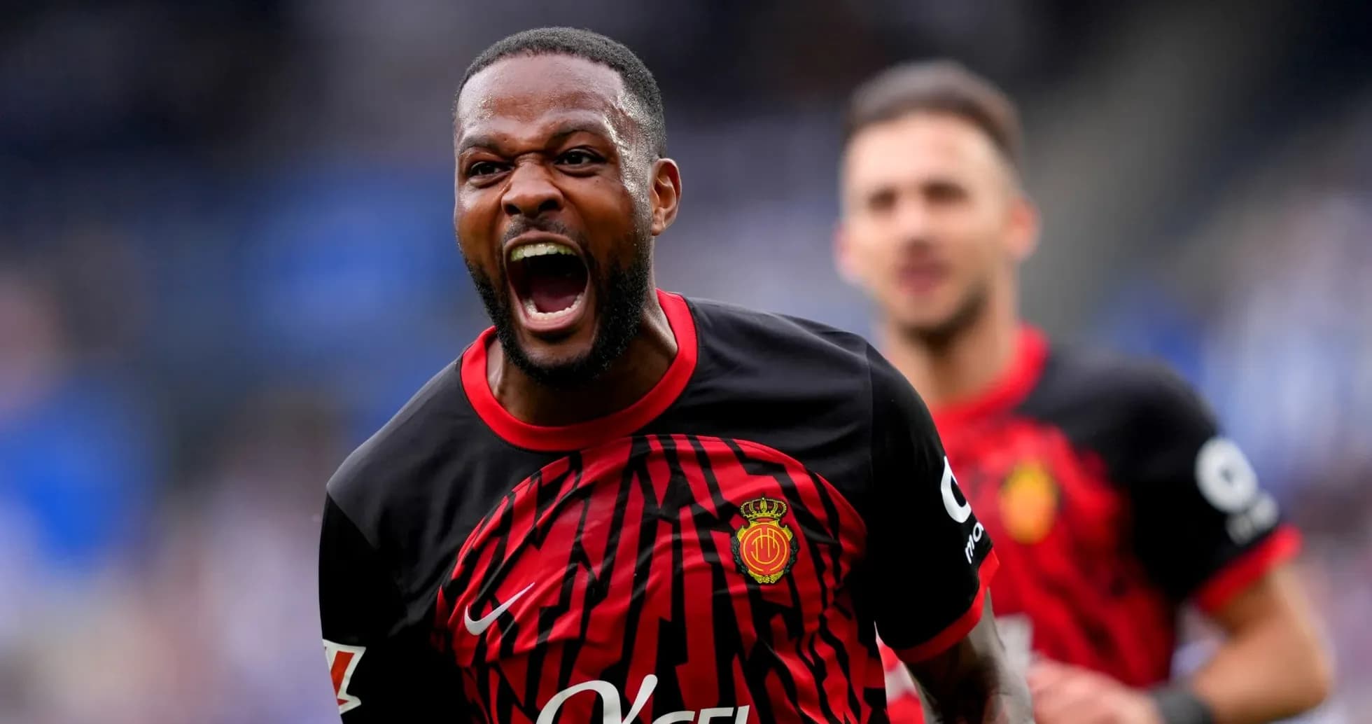 Jugador de Mallorca celebrando un gol