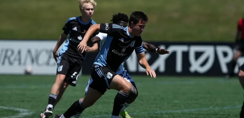 Jugador de Minnesota United II en acción