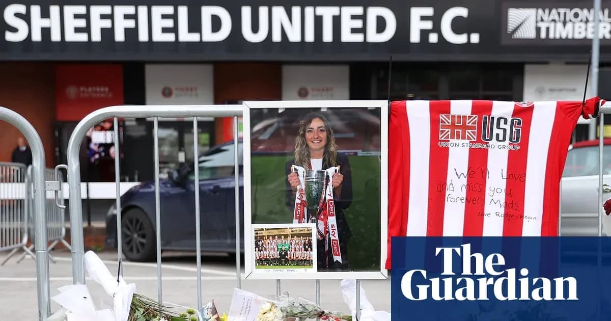 Tribute outside Sheffield United F.C. with flowers and shirt