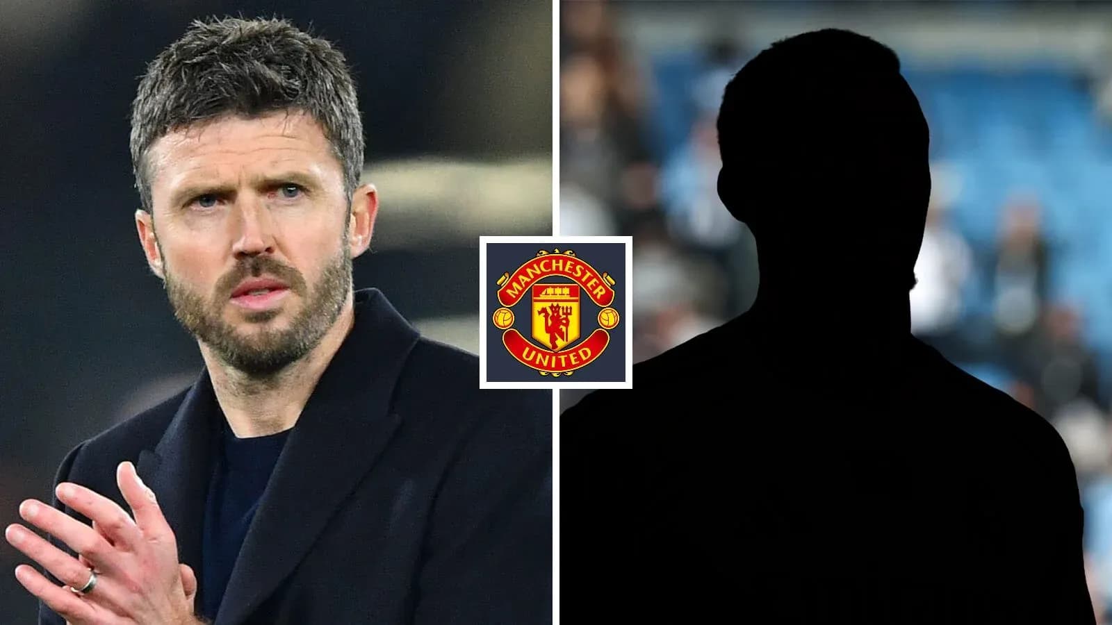 Entrenador aplaudiendo con logo de Manchester United