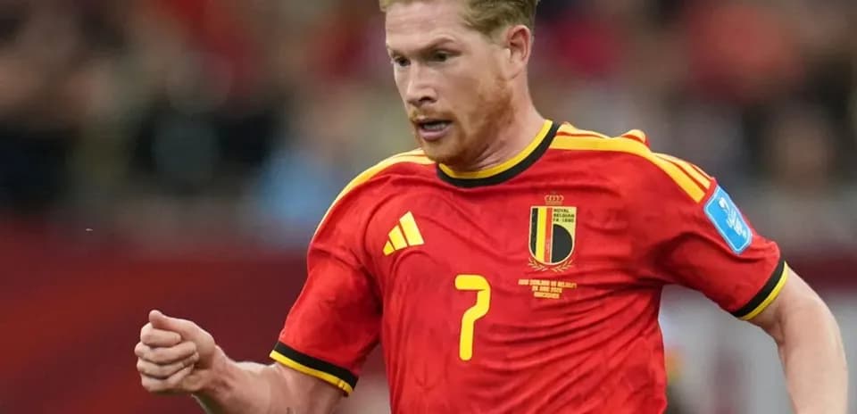 Kevin De Bruyne jugando para Bélgica