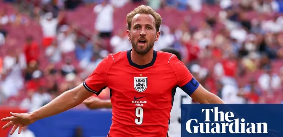 Harry Kane celebrando un gol con la selección inglesa