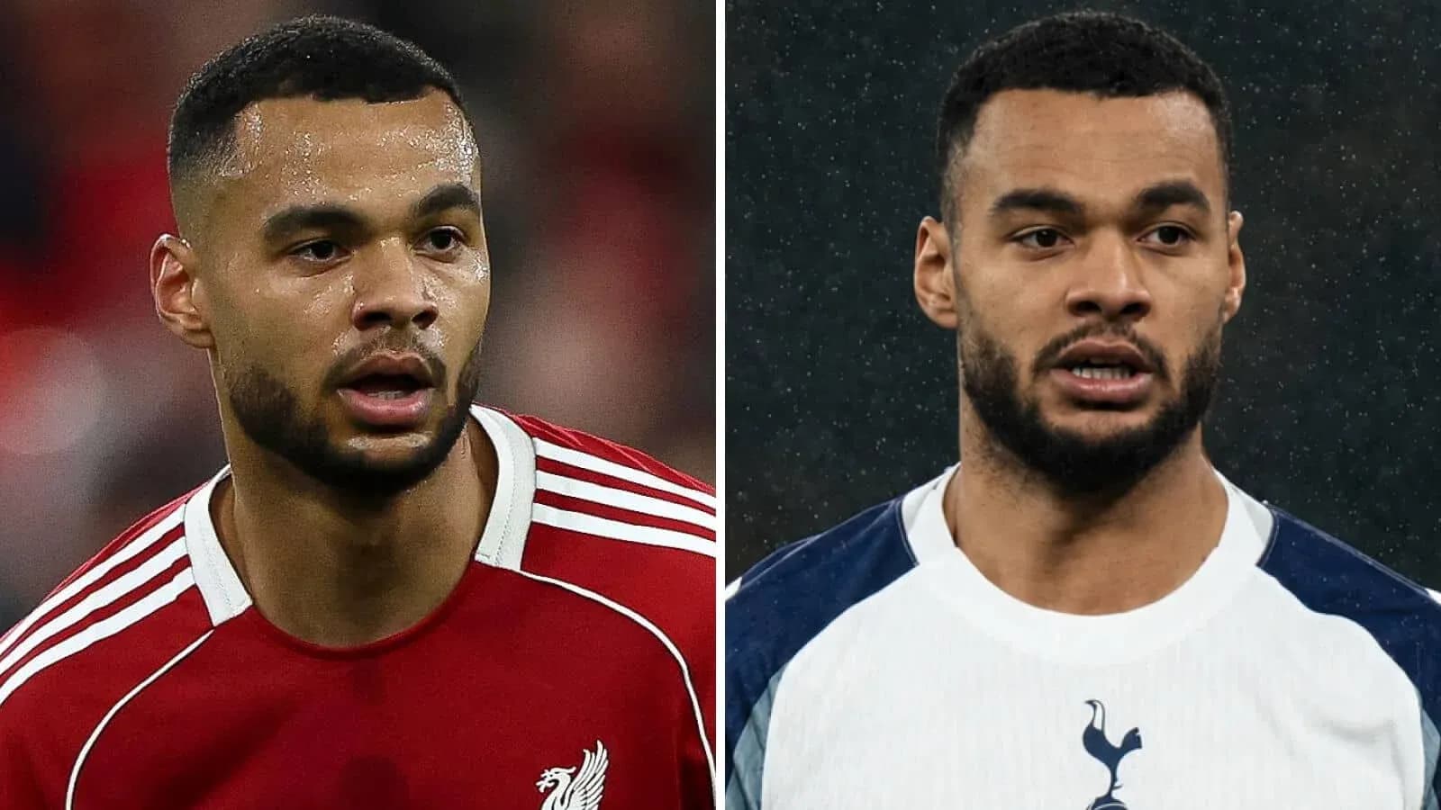 Jugador con camiseta de Liverpool y Tottenham
