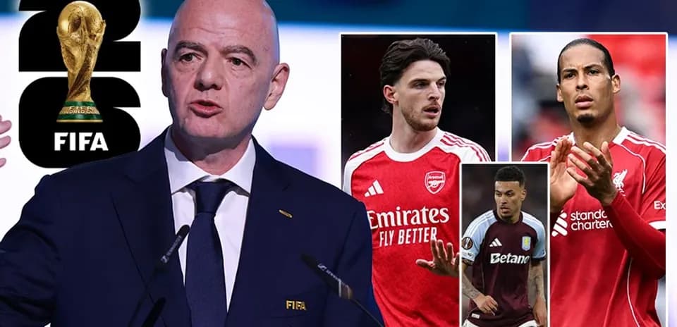 Gianni Infantino hablando sobre la Copa del Mundo 2026