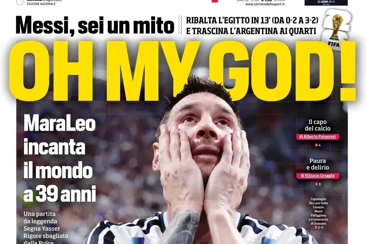 Messi con las manos en la cara durante partido