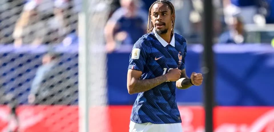 Jugador de Francia en acción durante un partido