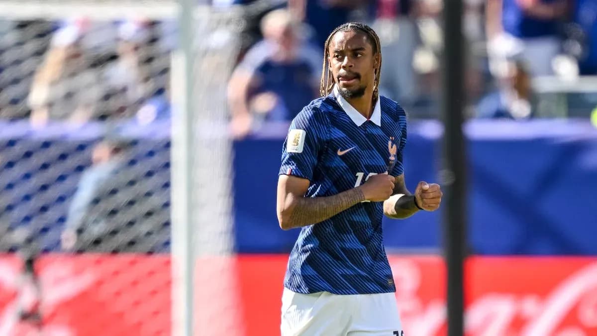 Jugador de Francia en acción durante un partido