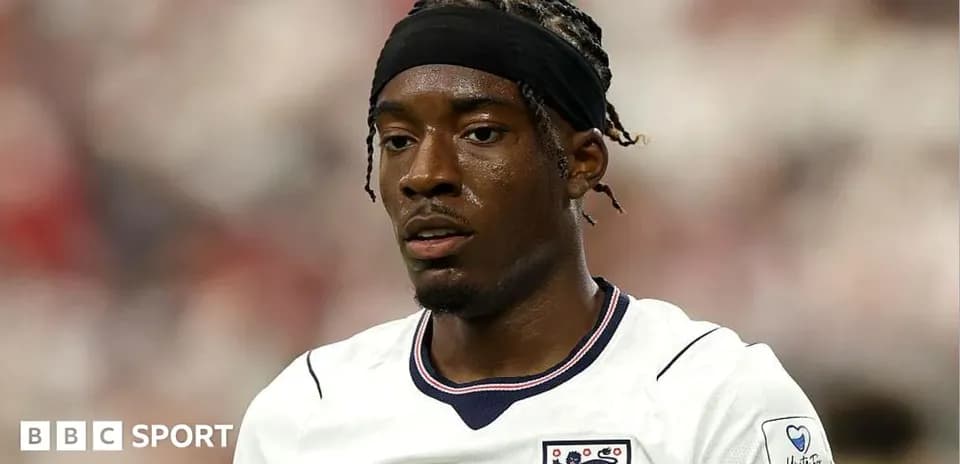 Jugador de Inglaterra en acción durante un partido