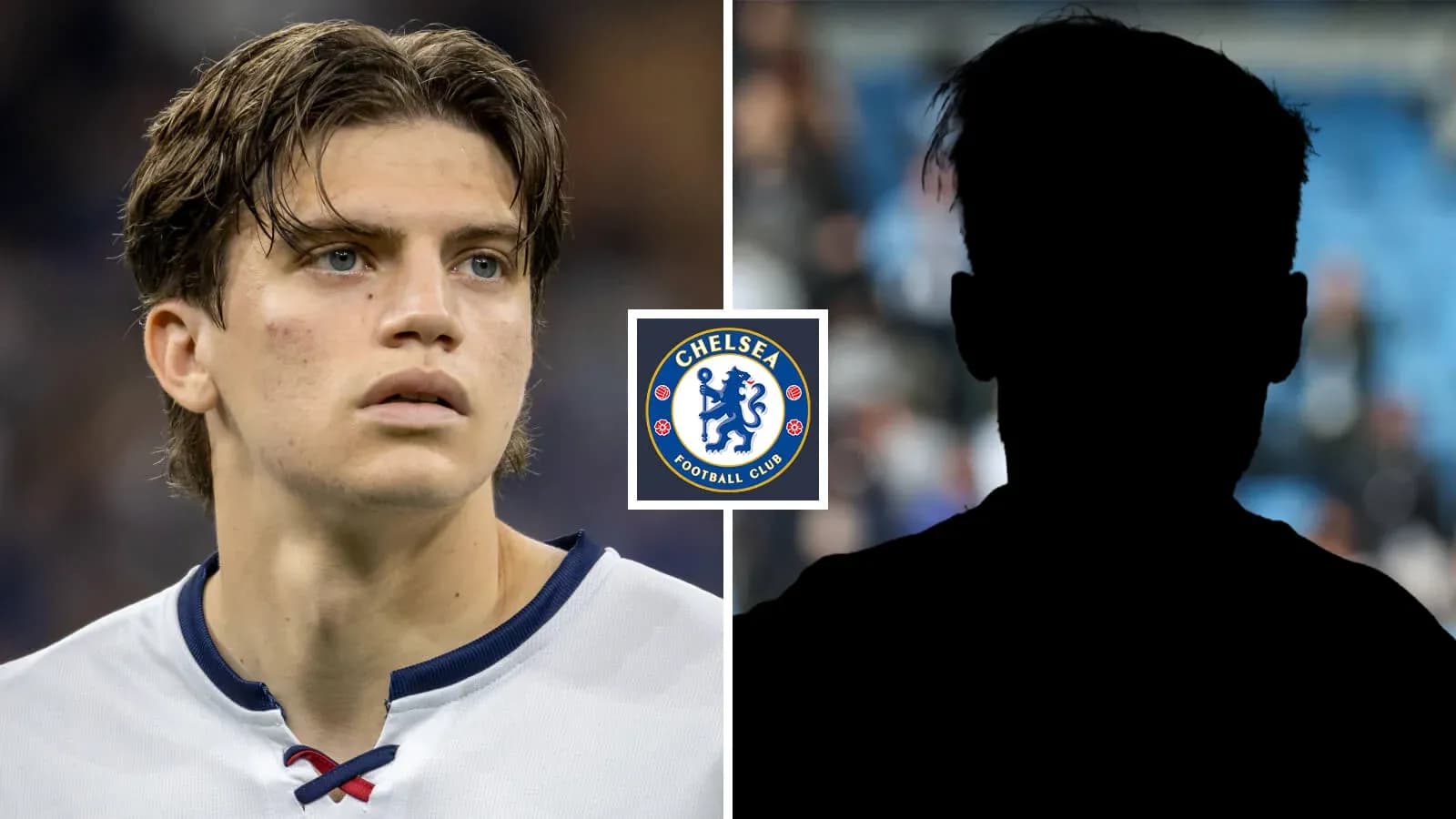 Jugador de Chelsea con fondo en silueta