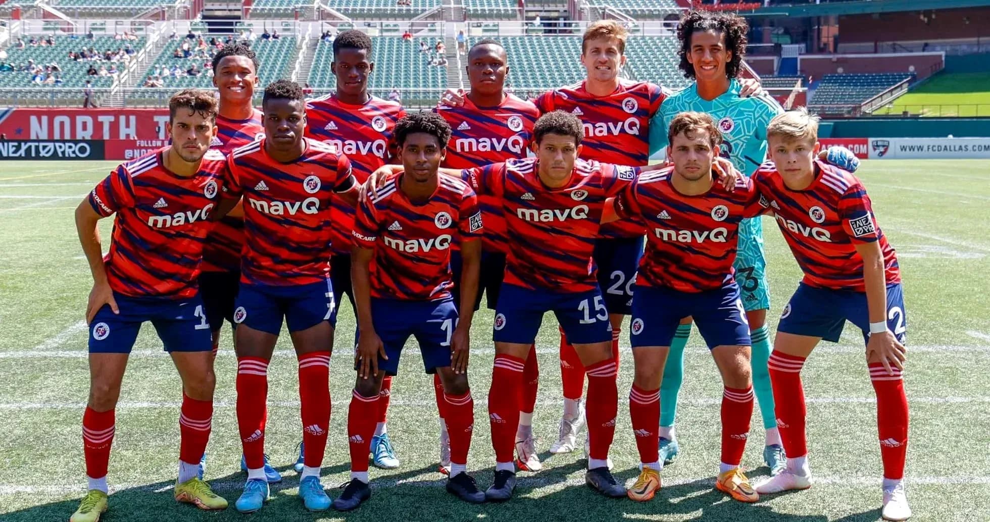 Equipo de North Texas en formación