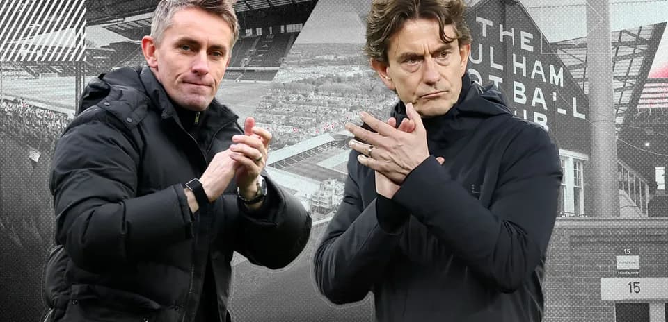 Entrenadores aplaudiendo antes del partido en Fulham