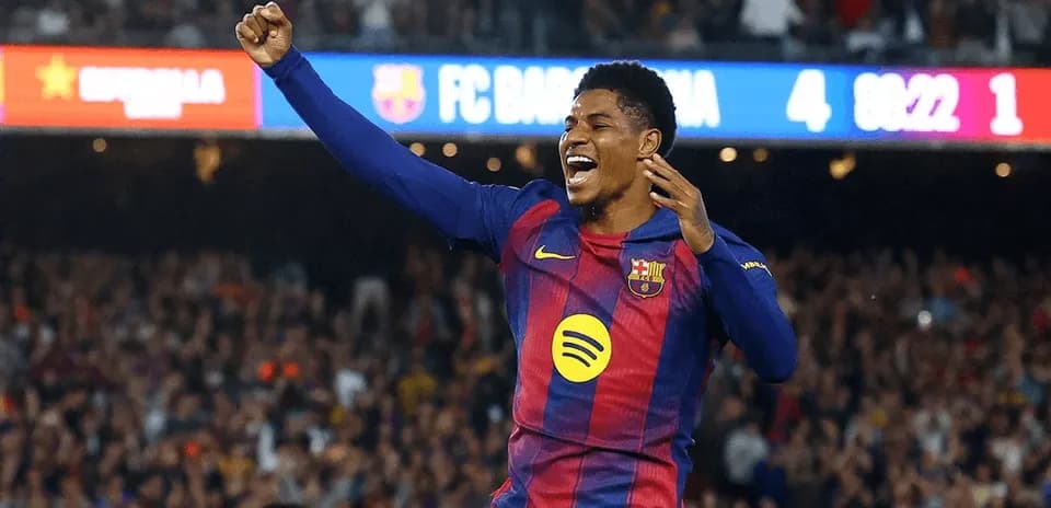 Jugador de FC Barcelona celebrando un gol