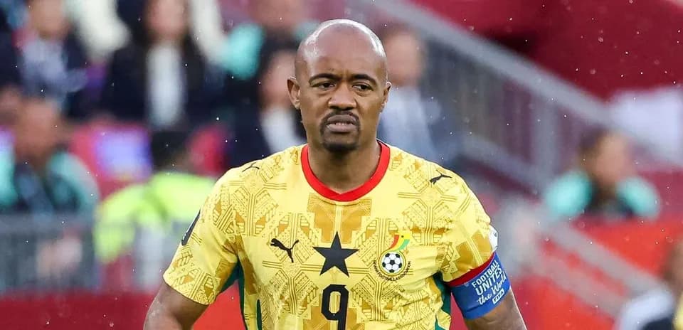 Jugador de Ghana en acción durante el partido