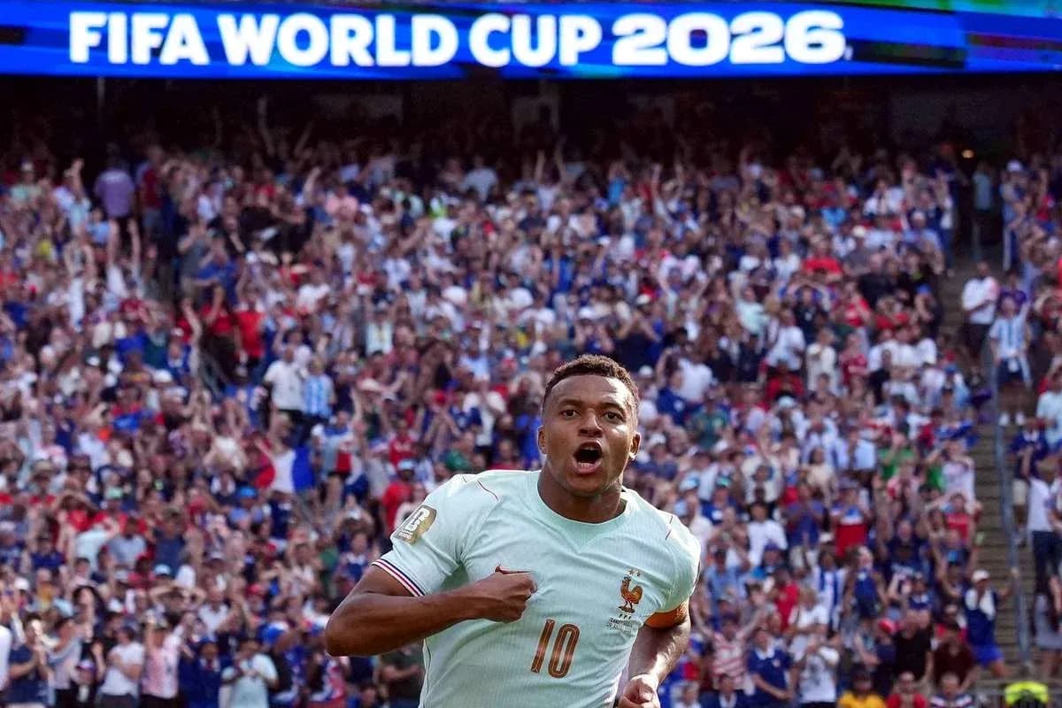 Jugador celebrando en el Mundial de Fútbol 2026