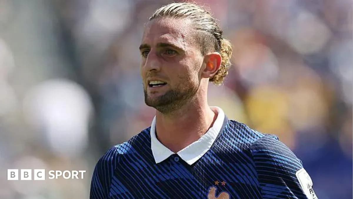 Jugador de Francia en el campo durante un partido