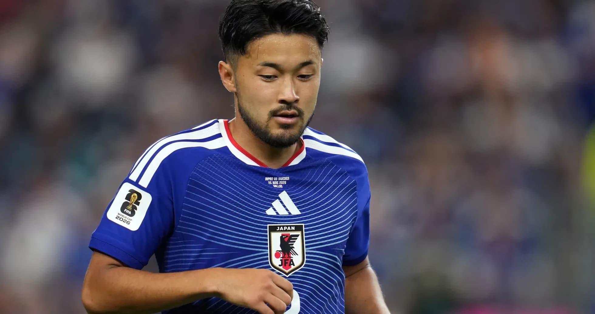 Jugador de Japón en partido de la Copa Mundial 2026