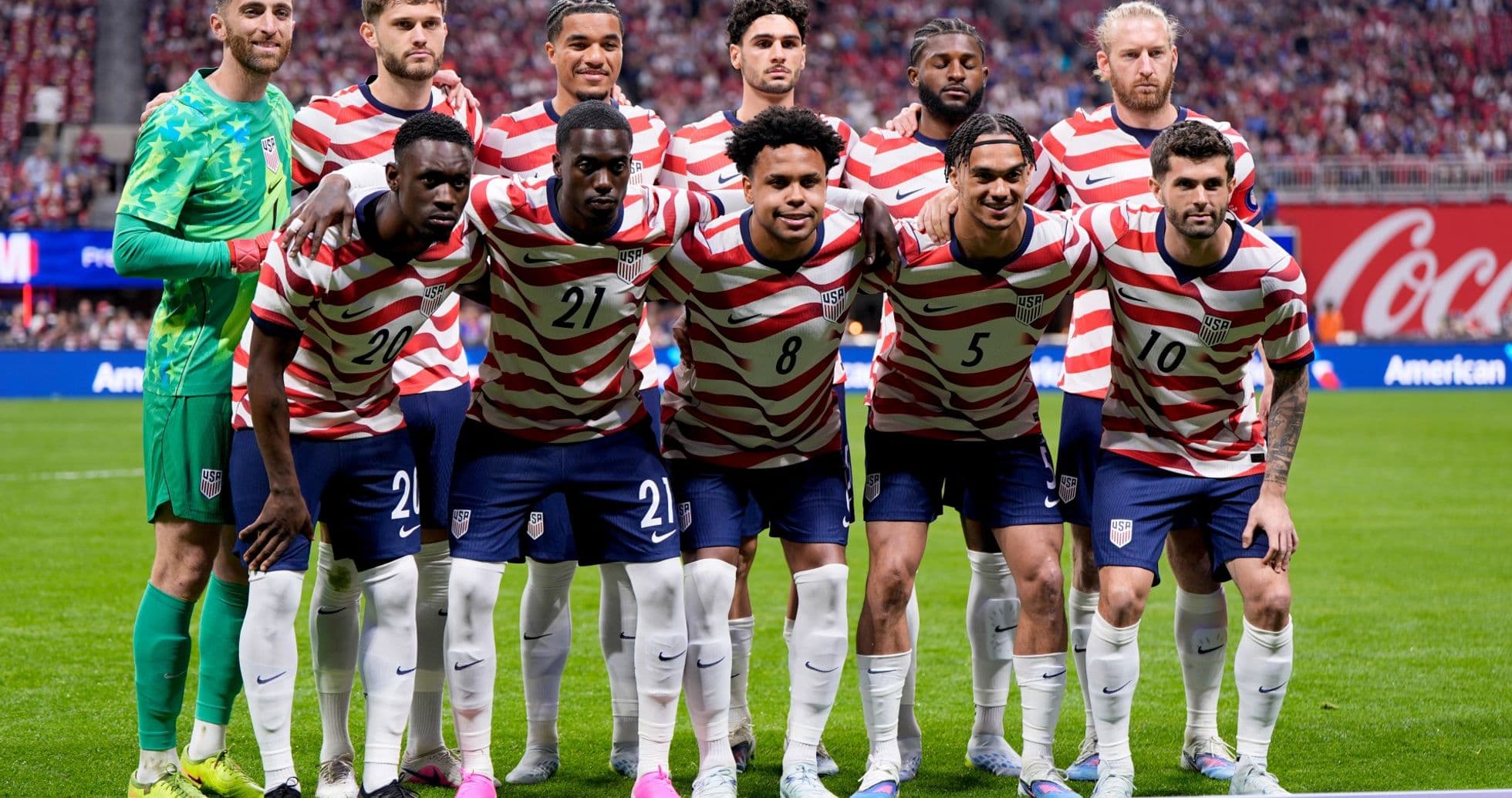 Equipo de Estados Unidos en el partido Equipo de Estados Unidos en el partido