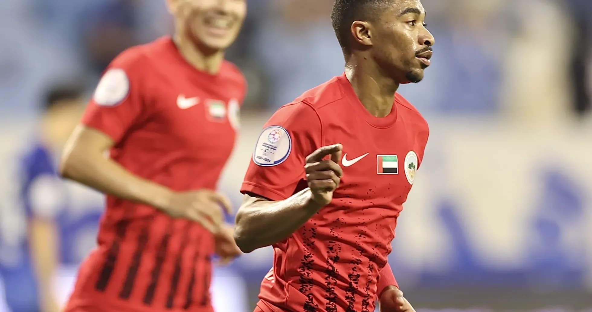 Jugadores de Al Sharjah U23 celebrando un gol Jugadores de Al Sharjah U23 celebrando un gol