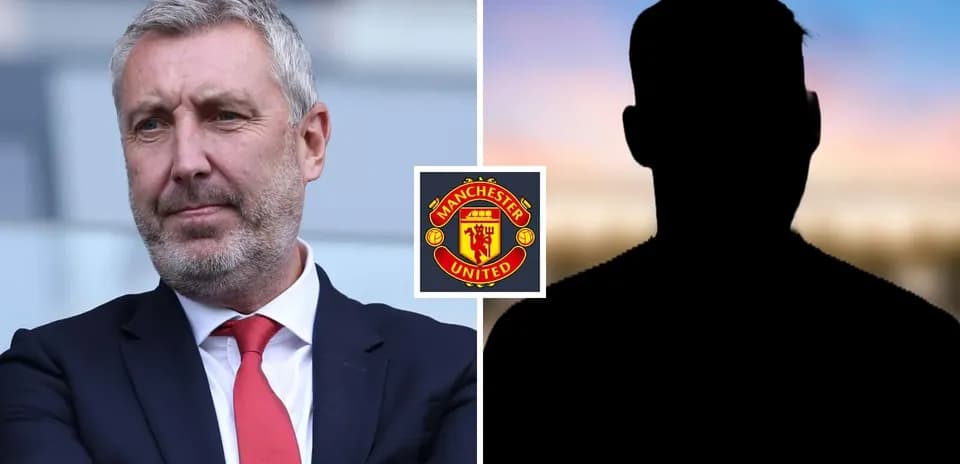 Entrenador de Manchester United con silueta de jugador Entrenador de Manchester United con silueta de jugador