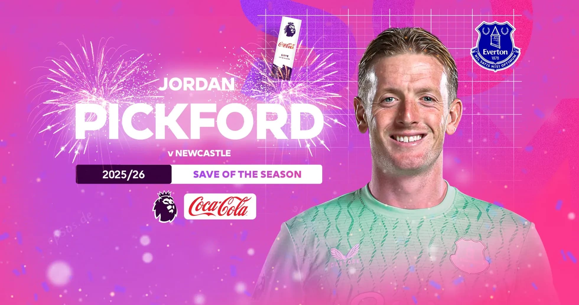 Jordan Pickford en celebración tras una gran atajada Jordan Pickford en celebración tras una gran atajada